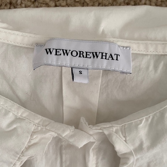 WeWoreWhat White Ruffle Blouse - Picture 2 of 3